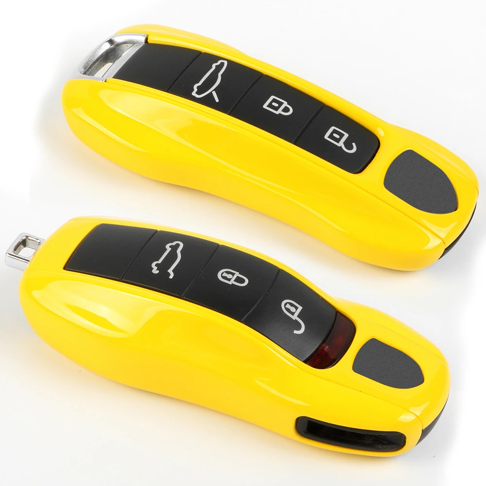 Car Key Case Cover Fob Shell For Porsche Cayenne Macan Cayman Panamera Carrera Boxster 911 970 981 991 781 971 9YA Aaccessories