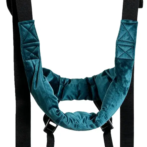 Imagen 2 del producto Dispositivo de tracción cervical para alivio del dolor, corrector de postura ajustable, soporte de cuello, soporte suave y cómodo para el hogar y la oficina