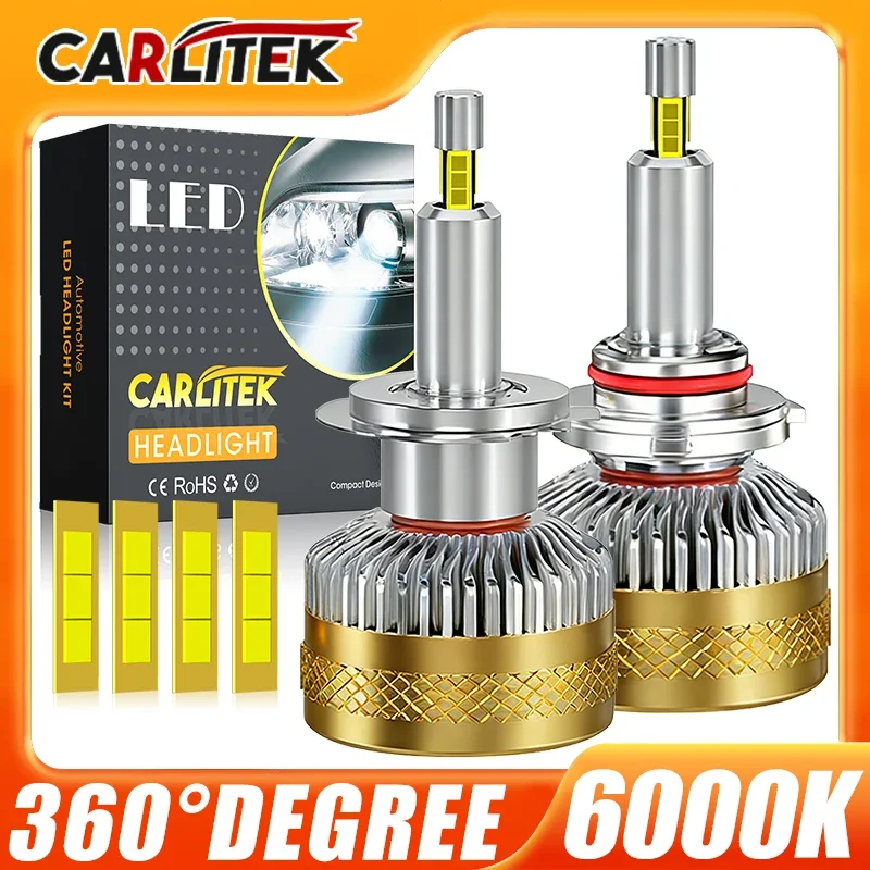 CARLitek H7 LED CANBUS 360 H7 LED for Projector Lenses H11 H1 H8 Headlight Bulb HB3 9005 HB4 9006 Hir2 9012 Fog Light High Beam