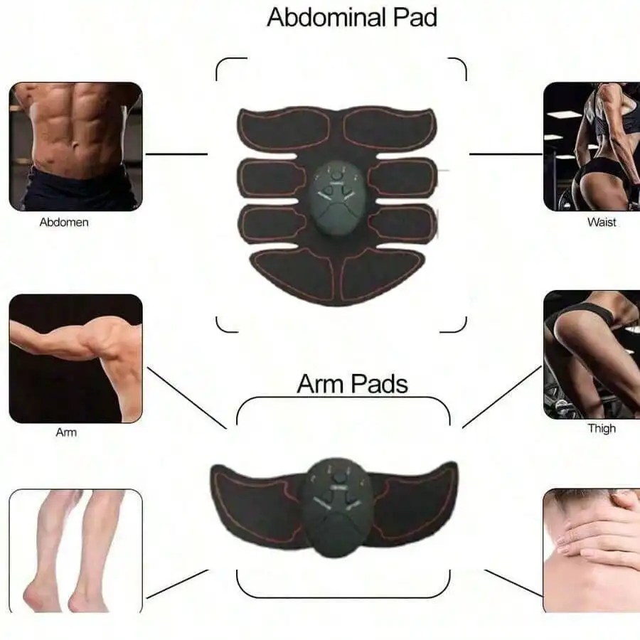 Electric Muscle Stimulator EMS Wireless Hip Trainer Abdominal ABS Stimulator Fitness Massager image 4