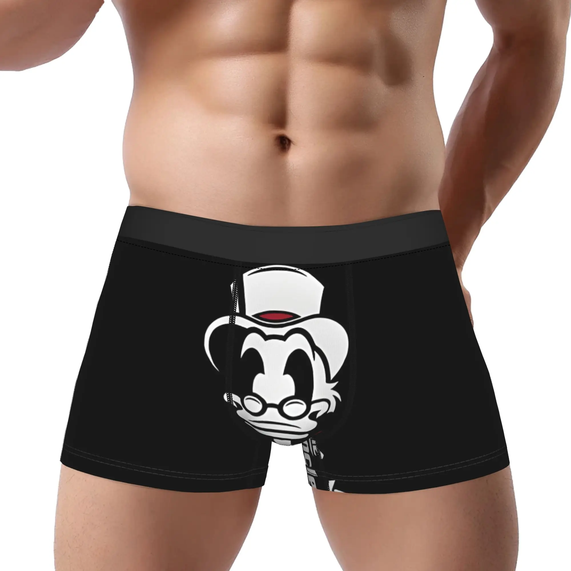

adults 18 plus boxers Scrooge Mcduck The Uncle Underpants Breathbale Panties Male Underwear Print Shorts Boxer Briefs