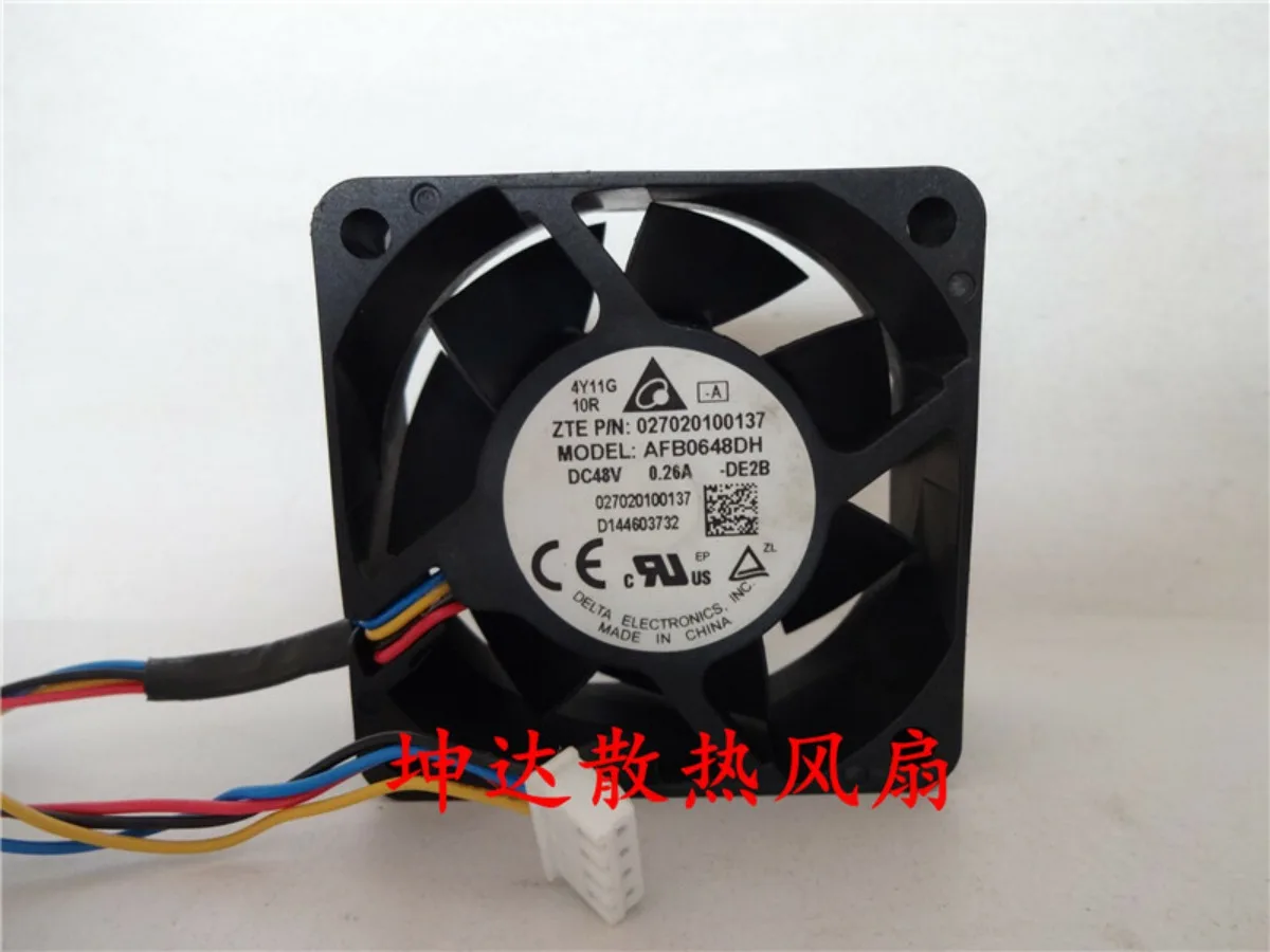 

1pcs for Delta AFB0648DHDE2B 6cm 6025 48V 0.26A large air volume cooling fan