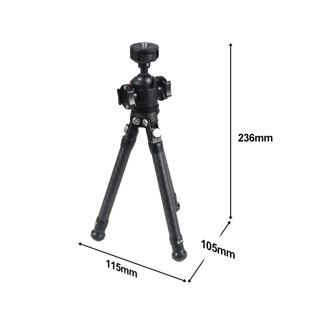 Mini Stativ Halterung Carbon Faser Desktop Ausziehbare Stativ Universal 1/4 "Schraube für DJI OSMO360 für Telefon DSLR Kamera – Detail 30