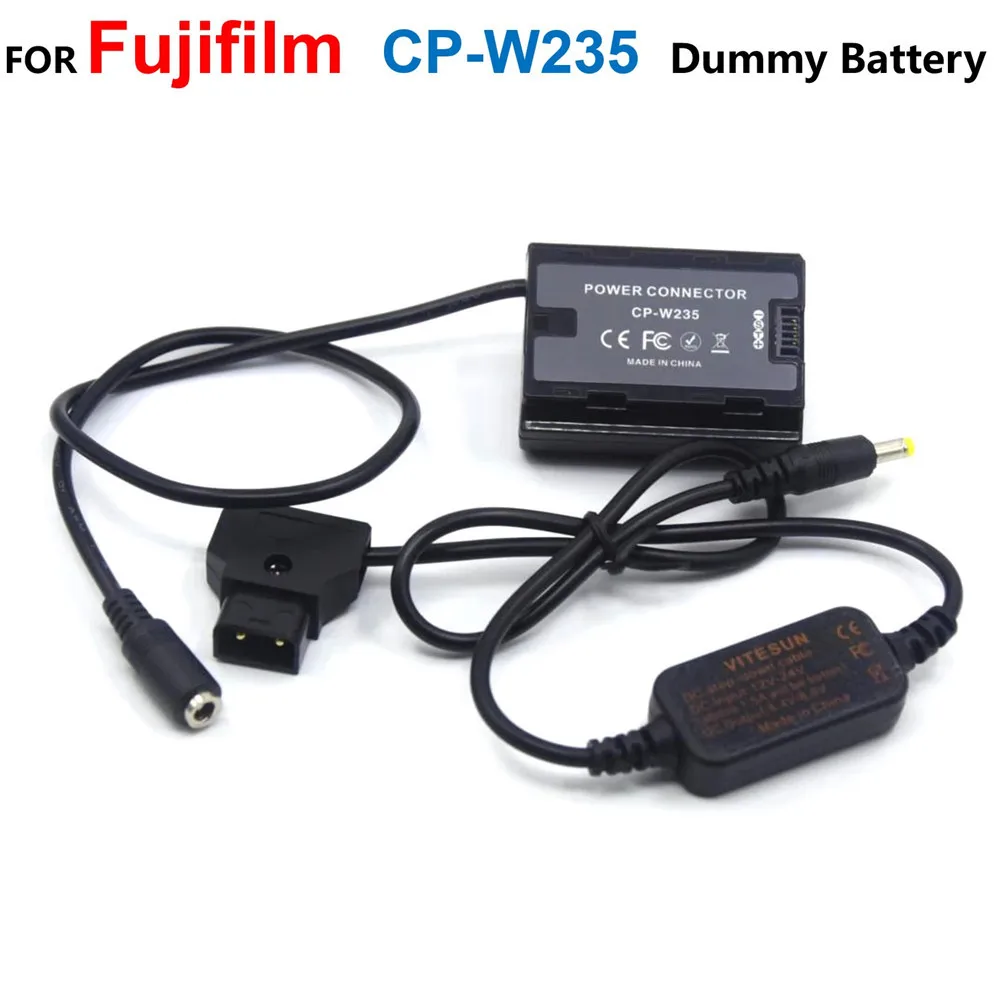 D-TAP Dtap 12-24V Step-Down Cable To CP-W235 Dummy Battery NP-W235 DC Coupler For Fujifilm X-T4 XT4 GFX100S X-H2S XH2S GFX50SII