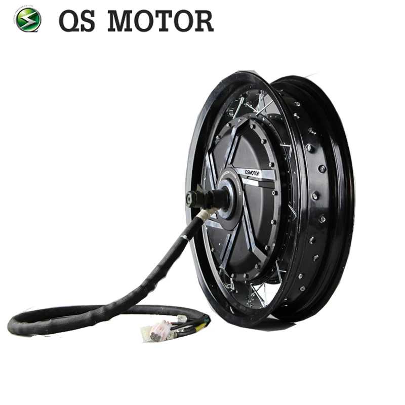 QSMOTOR 273 120KPH High Speed E-Motorcycle Spoke Hub Motor 8000W 50H V3 Brushless In Wheel Hub Motor for Electric Motorcycle