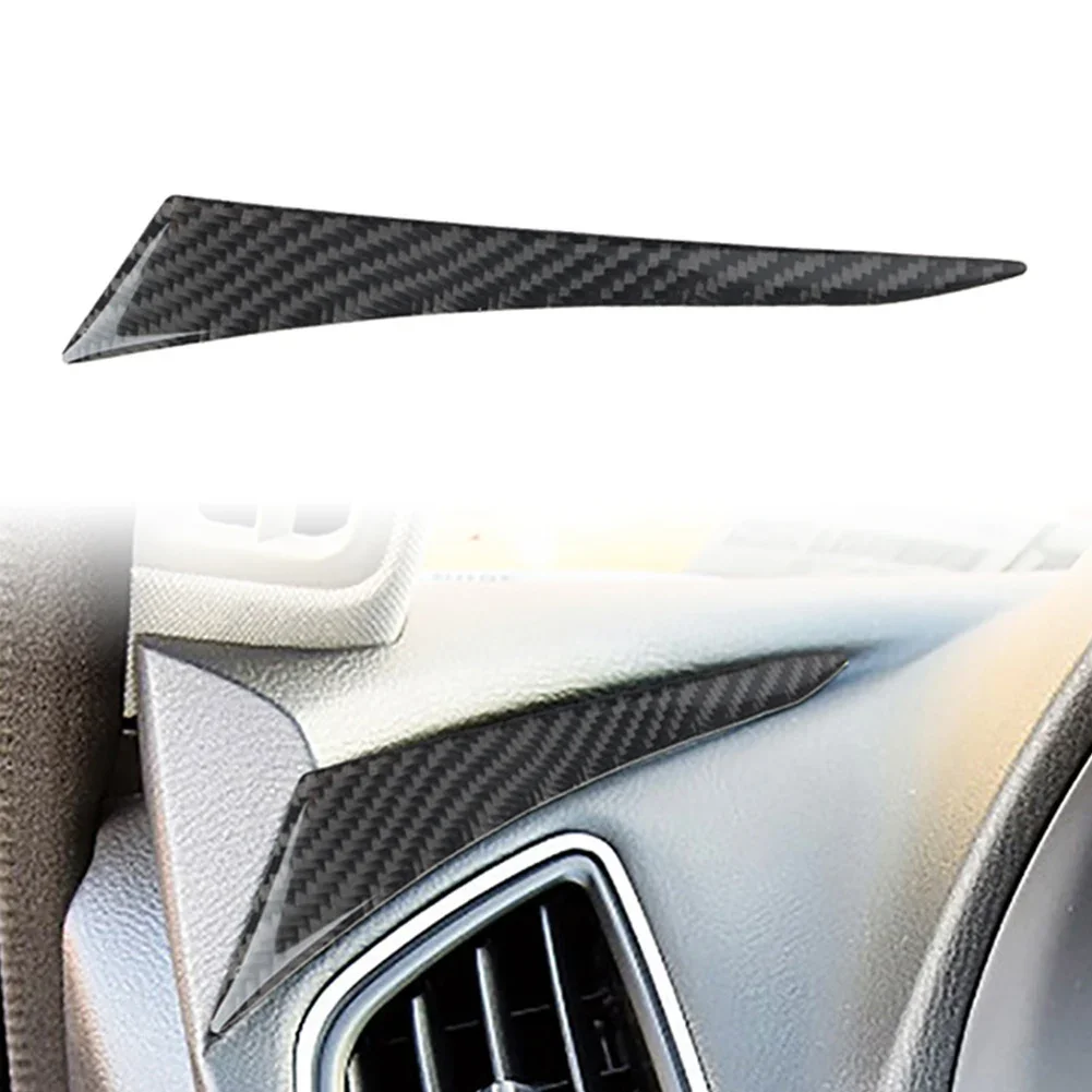 

1pc Black Carbon Fiber Dashboard Sticker Cover for Infiniti Q50 Q60 2014-2019 Car Interior Left Side