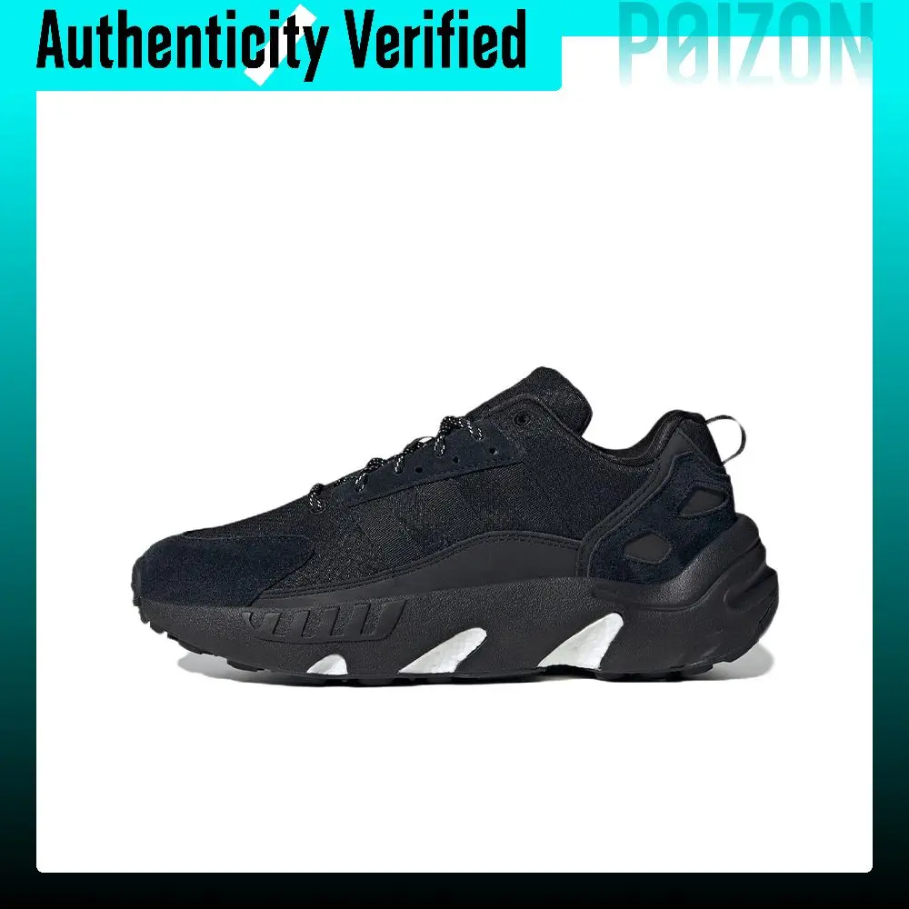 Adidas Originals ZX 22 Boost Fabric Slip Resistant Abrasion Resistant Low top Running Shoes Unisex Black GY6701