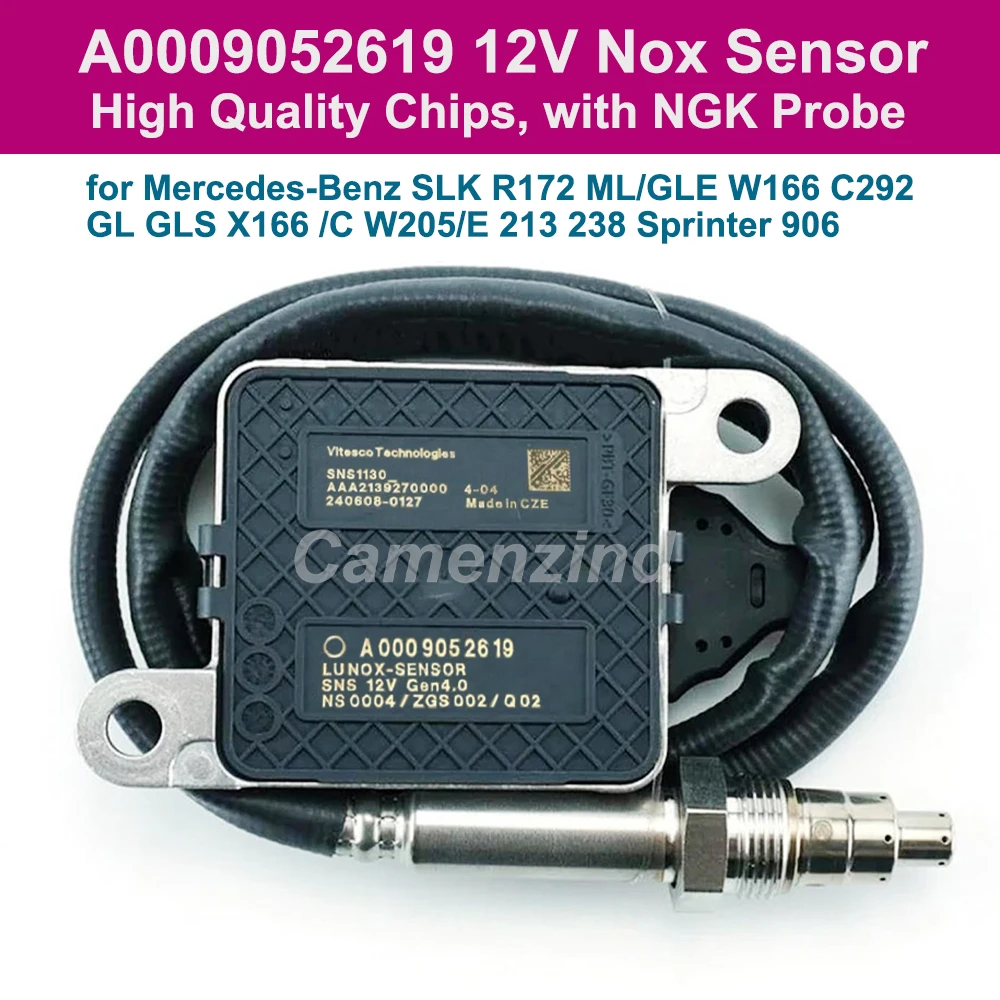 Для Mercedes Benz SLK R172 ML/GLE W166 C292 GL GLS X166/C W205/E 213 238 Sprinter 906 NOx Датчик 12 В A0009052619 0009052619