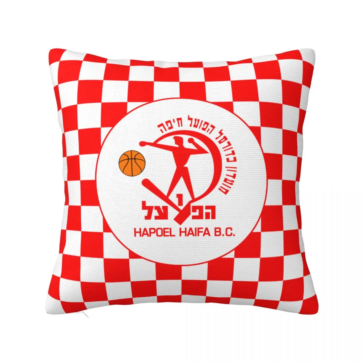 Israel Hapoel Haifa Bc Pillowcase Decorative Sofa Cushion Double-sided Printing Short Plush Pillowcase Home