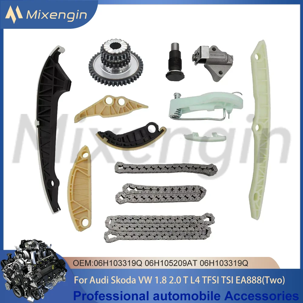 Engine Parts Timing Chain Kit For 1.8 2.0 L L4 Fit 06-19 Audi A1 A3 A4 A5 A6 A7 A8 Skoda Octavia Superb Volkswagen Amarok Beetle