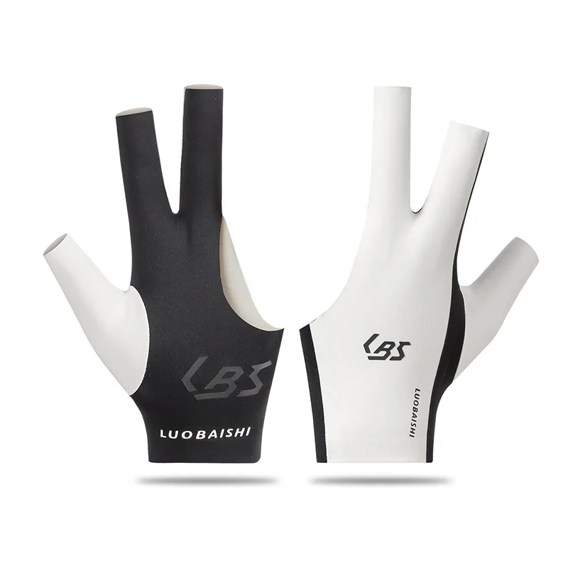 hot saltBilliard Gloves for Unisex Left-Handed Thin Non-Slip Breathable Spandex Fingerless Three-Finger Design Seamless Pull-On