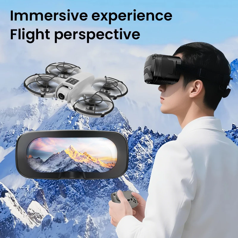 

H36 RC Дрон Очки для передачи в реальном времени HD Камера 2,4G FPV Пульт дистанционного управления Бесщеточный вертолет Трюк Самолет Детская игрушка для взрослых