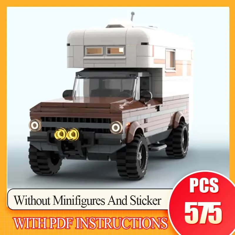 

C10 Camper Car Holiday Gifts Technology Modular Blocks City Car Model Moc Building BricksToys For Children DIY Sets Assembly