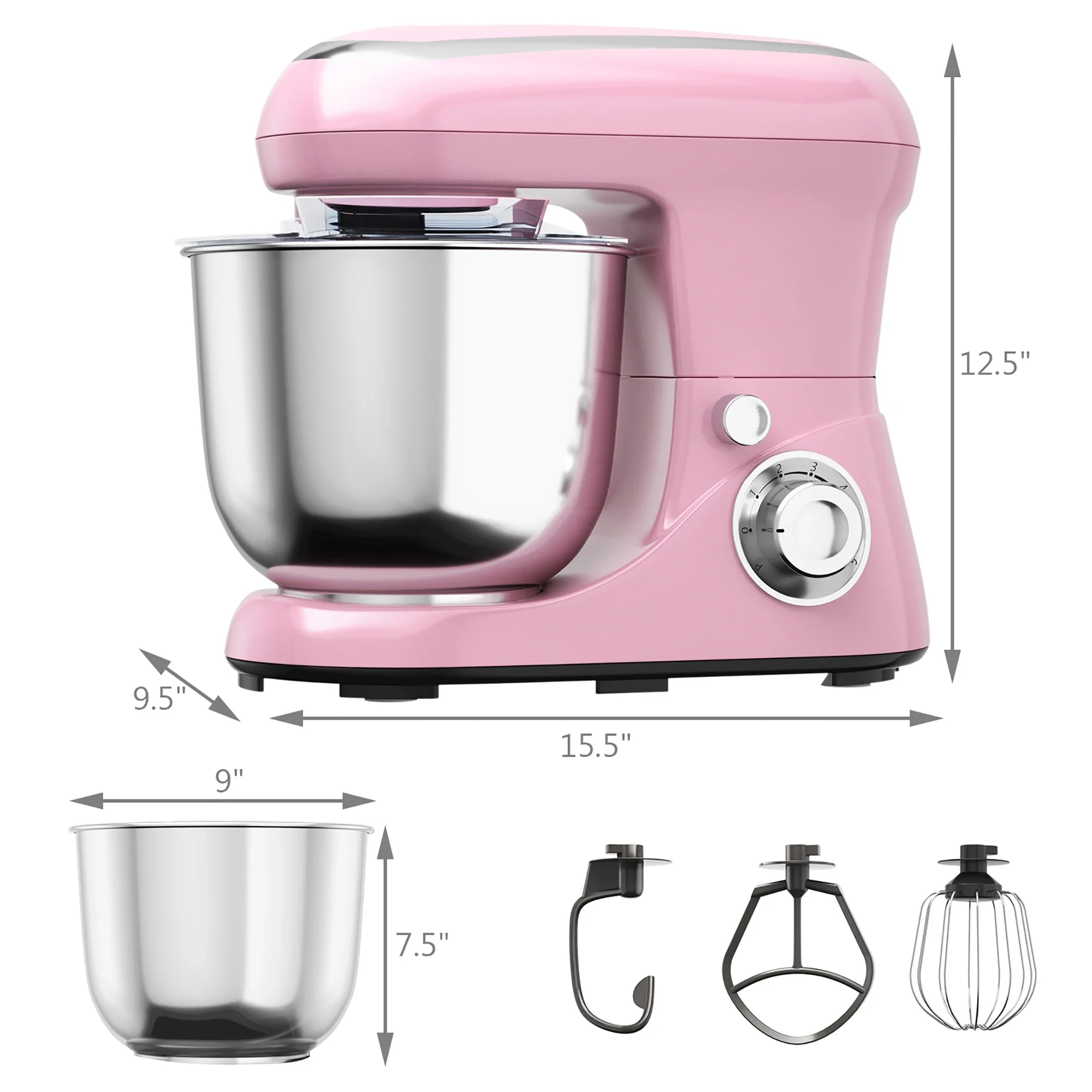 Custom Home Appliance Household 5L 1300W Stand Dough Food Cake Mixer