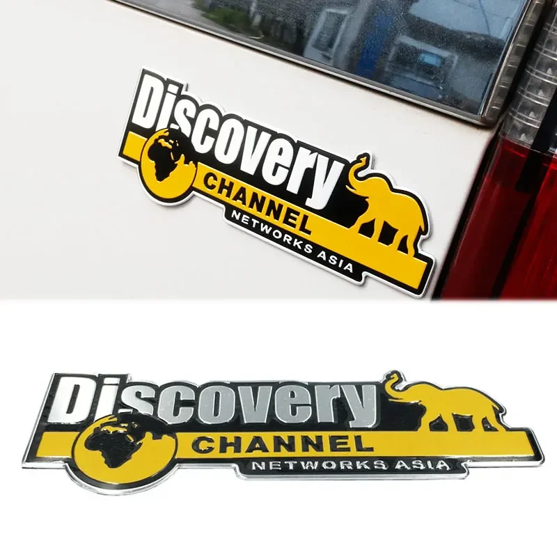 Car Styling DISCOVERY CHANNEL Emblem Badge Sticker Vehicle Truck Car Body Decal Networks ASIA 3D Sticker Auto Accessories