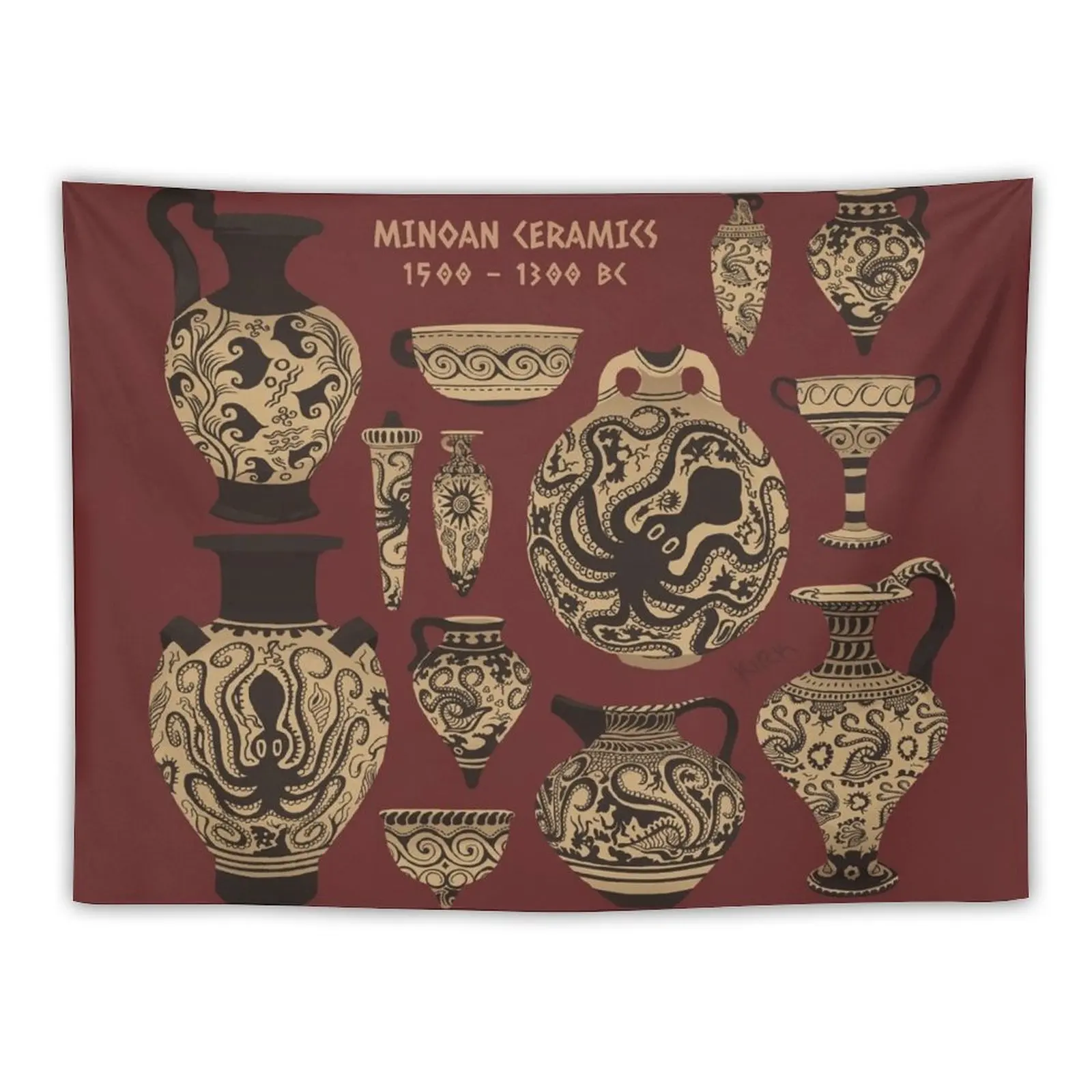 

Late Minoan Ceramics Tapestry Aesthetic Room Decor Korean Aesthetic Decoration Things To Decorate The Room Tapestry