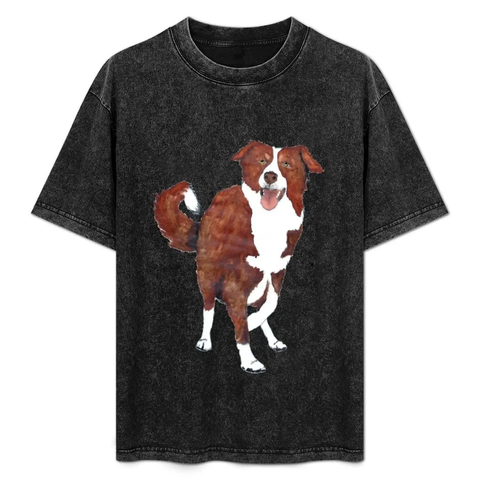 

Red Border Collie T-Shirt Long Lasting Casual T-Shirt