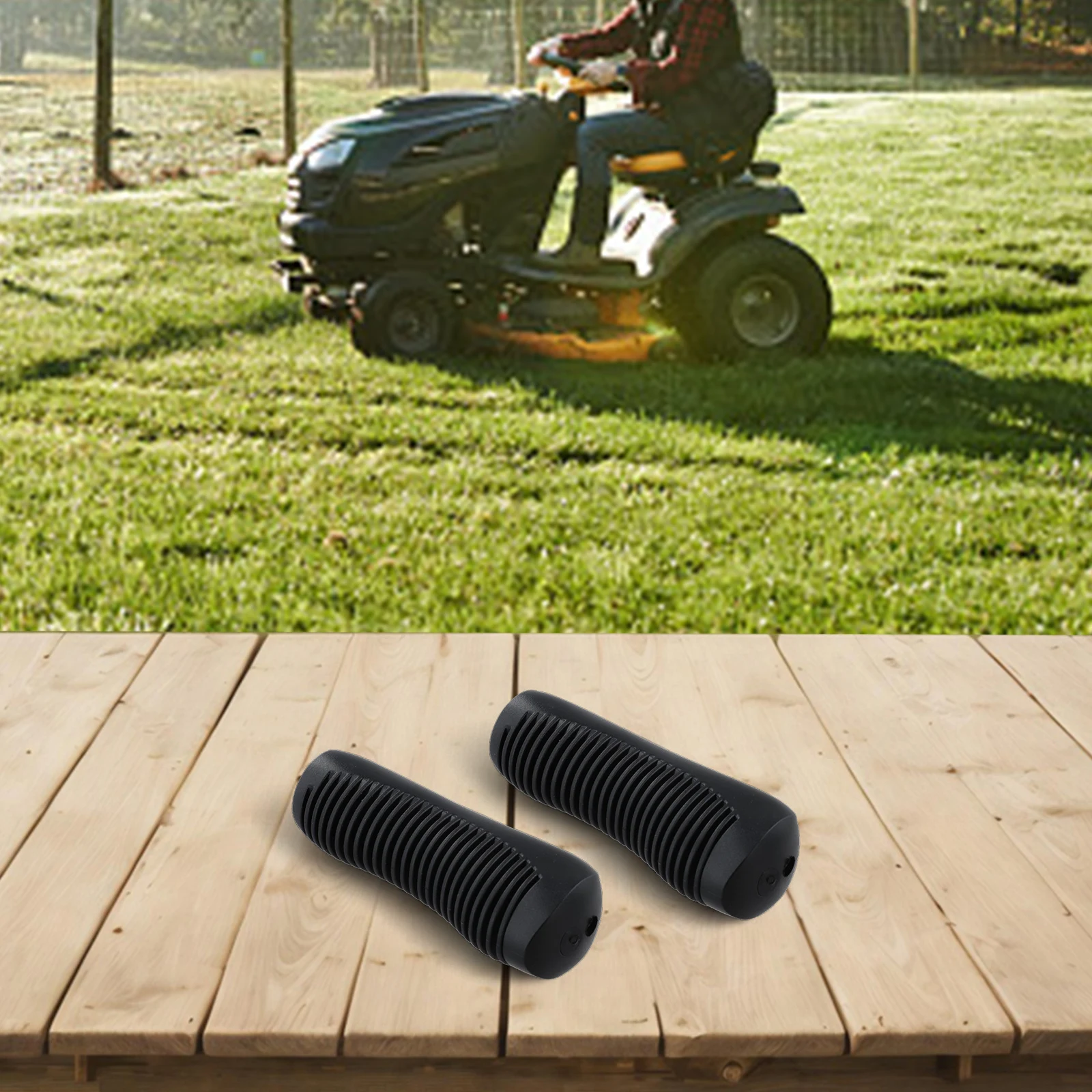 

2 Pack Lawn Tractor Deck Lift Handles with Rubber Non Slip Grip for Comfort Models 532196492 532445060 532411555 Easy to Replace