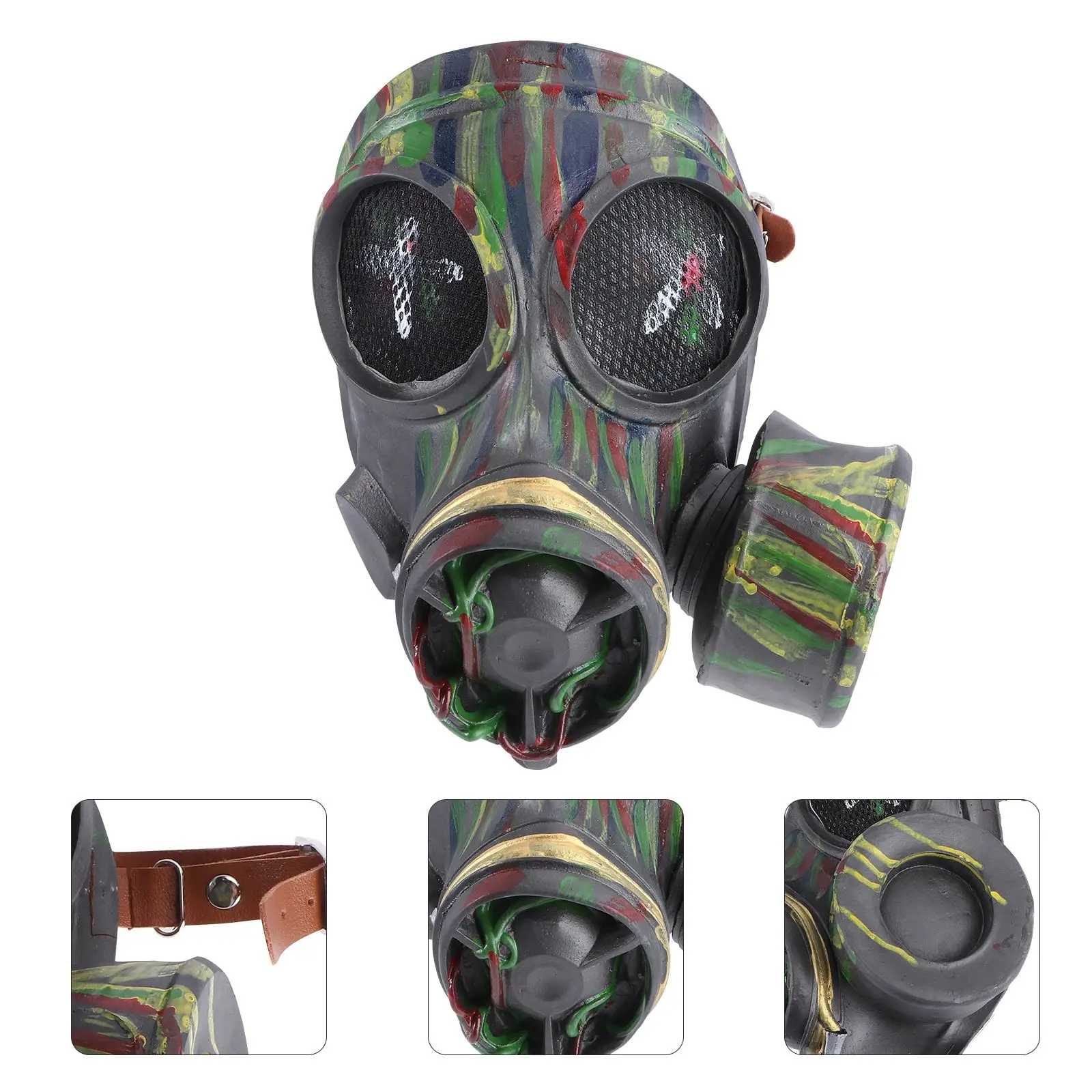 

Halloween Punk Gas Haunted House Prop Trick Bar Chamber Decoration Costume Cosplay Steampunk Dress up Party Masquerade Gas Mask