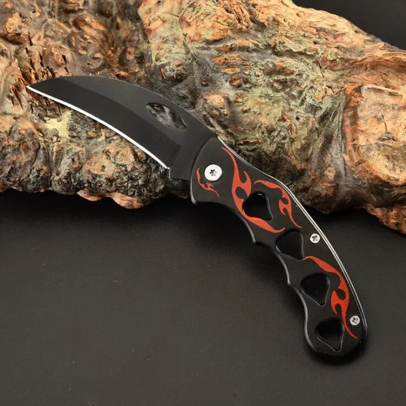 Outdoor Camping Folding Knife for Man High Hardness Portable Survival Military Tactical Pocket Hunter Knives Self Defense