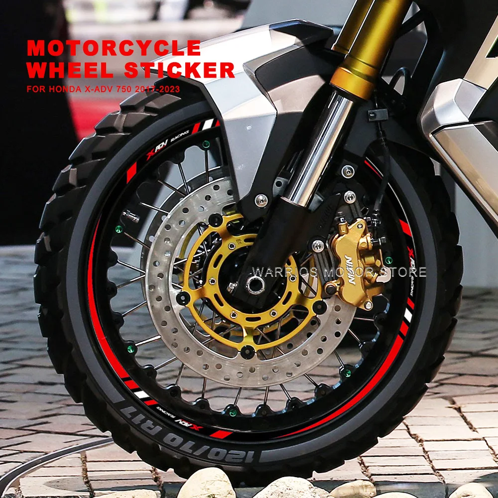 

Motorcycle Wheel Sticker Waterproof Hub Decal Rim Stripe Tape For XADV X-ADV x-Adventure xadv750 2017-2023