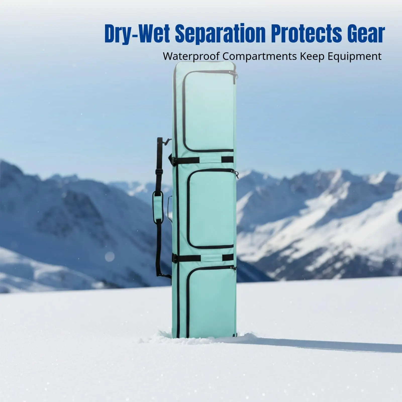 Ski Equipment Bag Dry Wet Compartment Durable Luxury Bag for Home Storage and Winter Sports