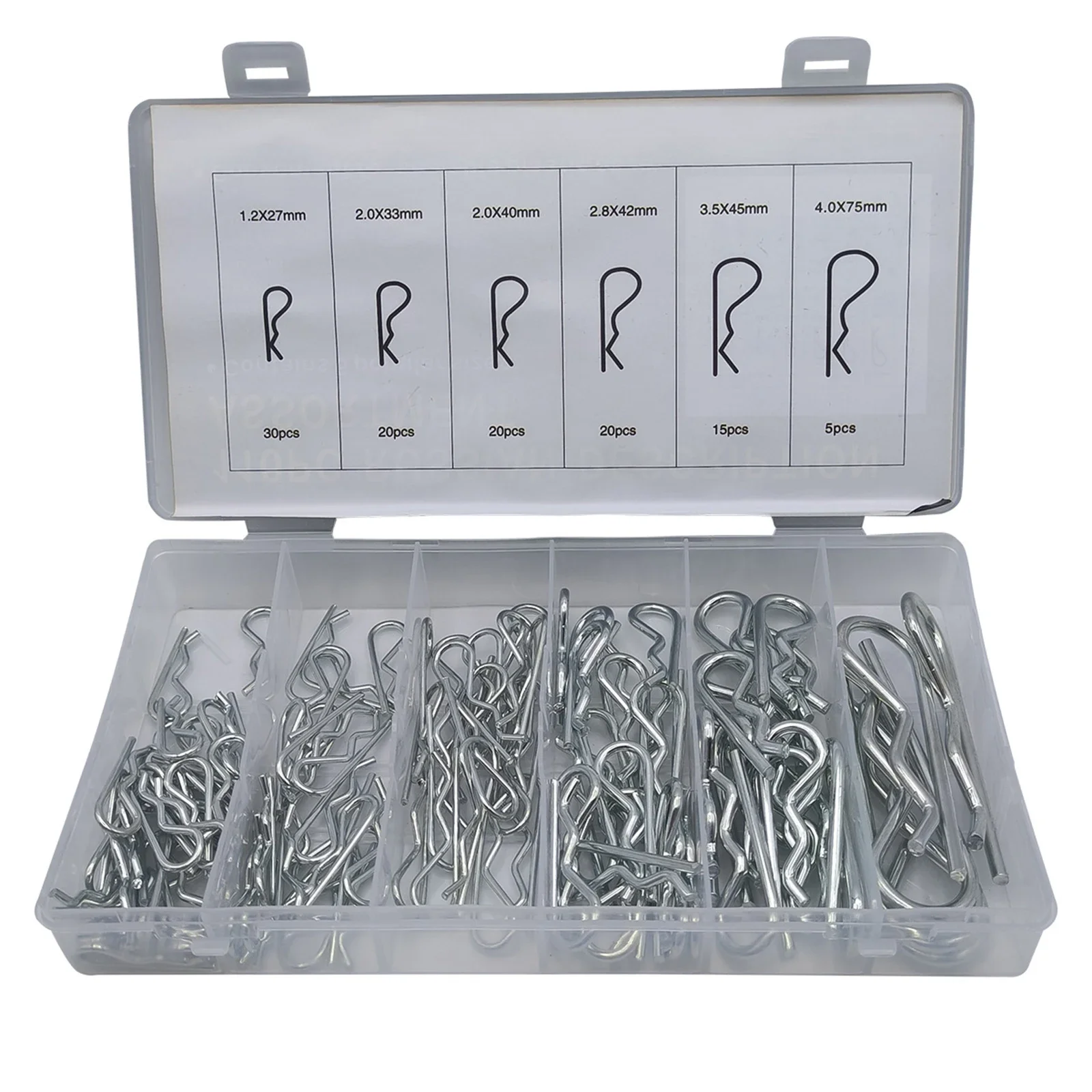 

Cotter Pin Variety Pack Featuring a Total of 110 PCS Made from Tough Materials Perfect for Multiple Repair Applications