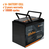 Solar Battery Pack 12V 24V 200ah 150ah 100ah Lithium Iron Phosphate Home Energy Storage System Monitor Cycle Battery LiFePO4