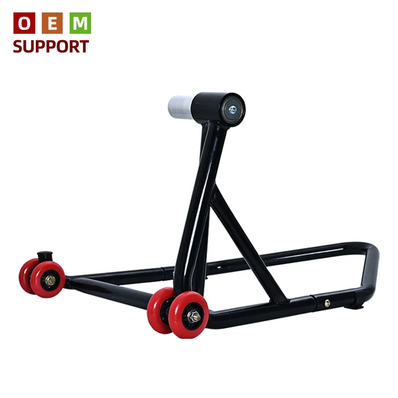 KARLION Single-Sided Swingarm Motorcycle Paddock Lift Stand Front & Rear Wheel Support Repair Tool