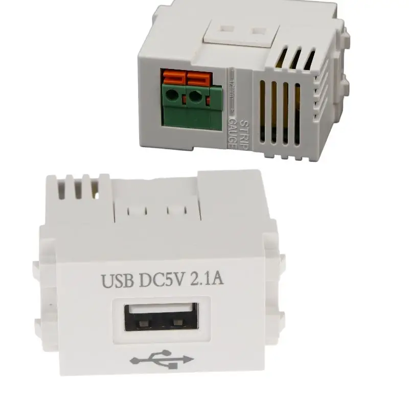 Mobile Phone Charging Panel USB Power Module 220V Socket 5V Transformer 2.1A USB Charging Power Socket Switching Adapter