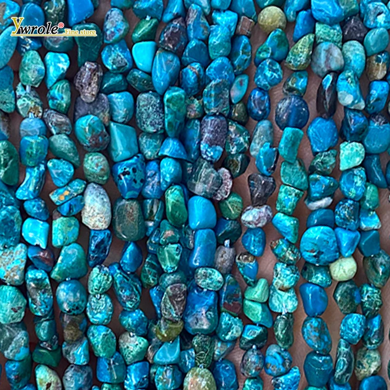 

Natural Stone 4-6mm Irregular Raw Gem Chrysocolla Loose Spacer Beads for Jewelry Making Diy Bracelets Charms Accessories 15''