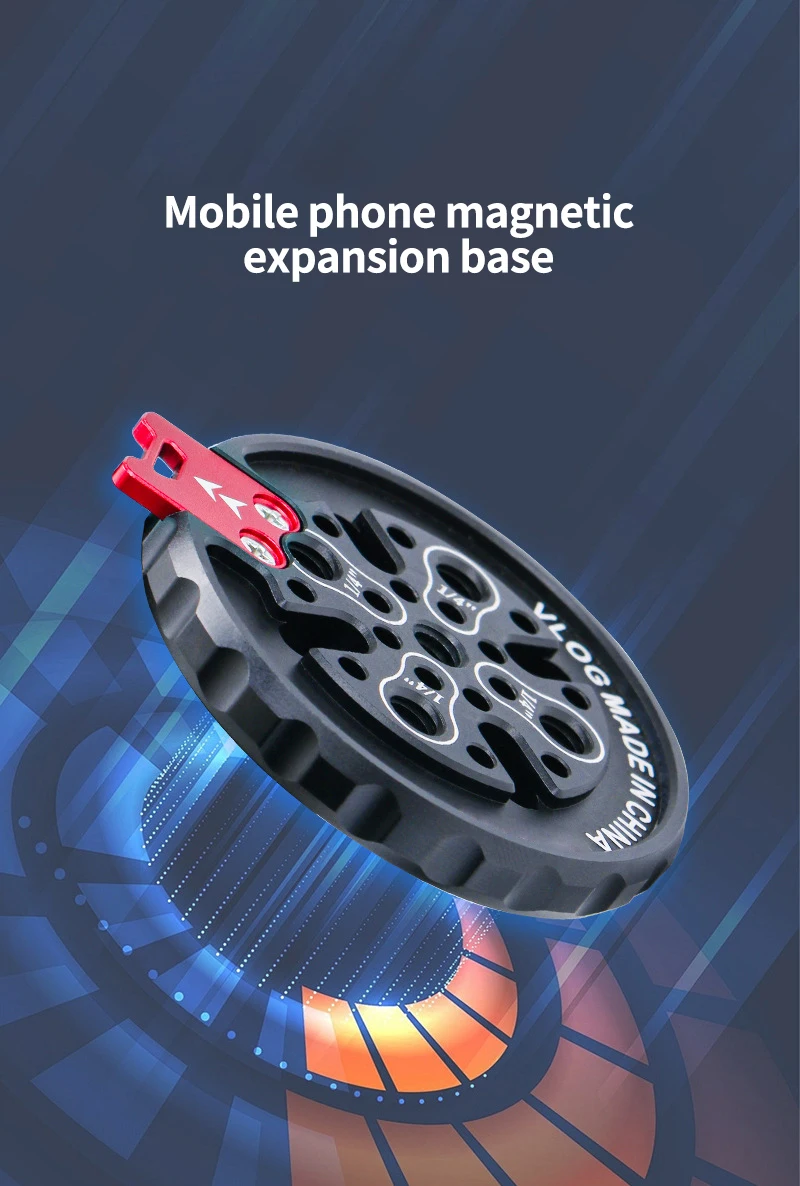 Magnetischer Handyhalter für Magsafe-Stativ mit 1/4 Arri-Positionierungslöchern für iPhone 16, 15, 14, 13, 12, Vlog-Desktop-Telefonhalterung – Detail 28
