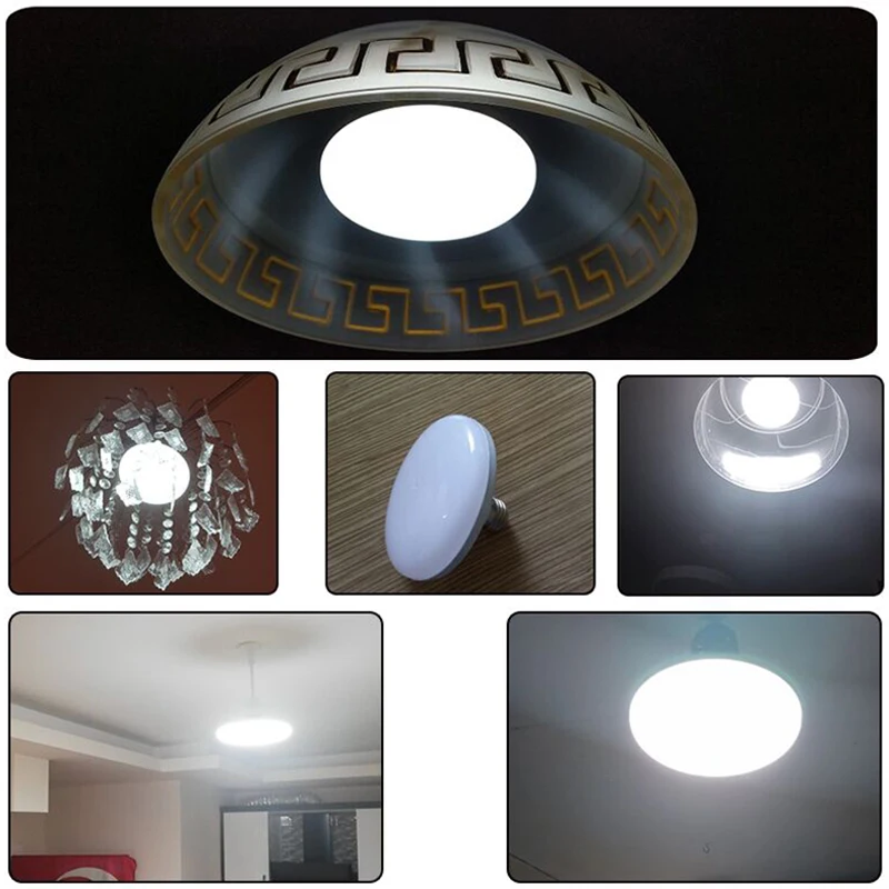 Imagem -06 - Lâmpada Led E27 15w 20w 30w 40w 50w e 60w Luzes de Bombilla Iluminação Ufo para Casa Sala de Estar