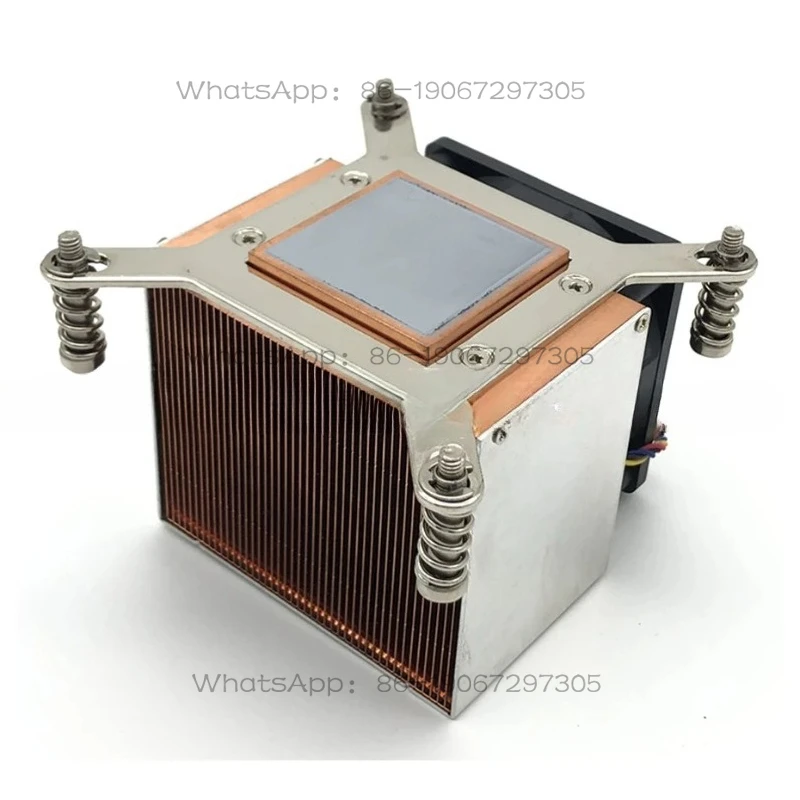 Aplicable a Intel 1151 1155 1156 2011 2066 placa base 2U6C servidor enfriador 135W silencioso ventilador de refrigeración de 4 pines