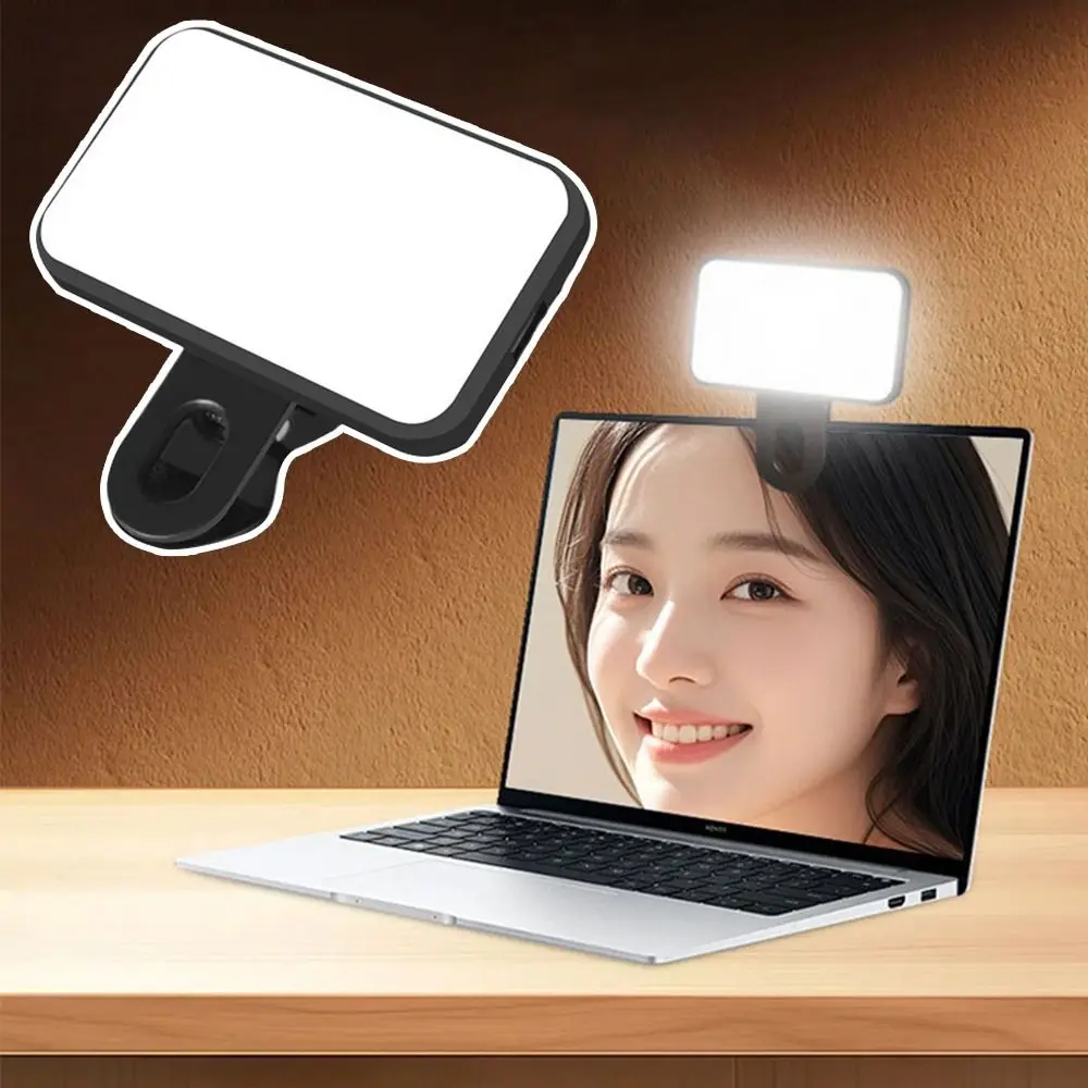 

Gifts Mini Selfie Fill Light Portable Rechargeable Brightness Pocket Lamp 3 Modes Adjustable Outdoor Photography Soft Light