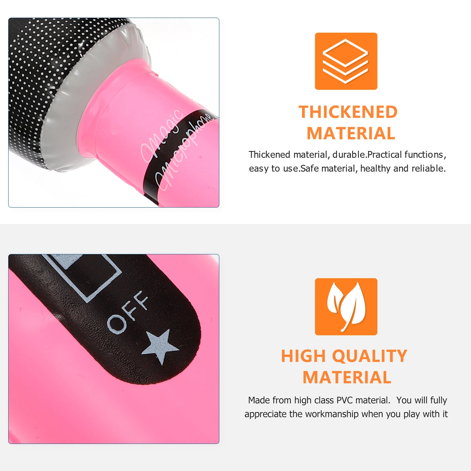 

5 Pcs Kid Microphone Simulation Props Kids Microphones Wireless Fake Model for Party Toy Child