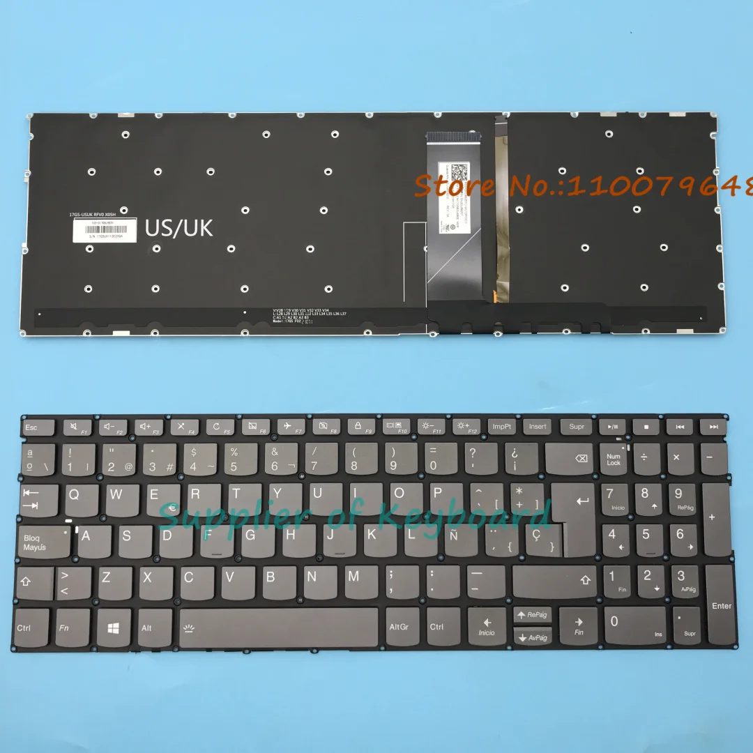 NEW Spanish/French AZERTY/English Keyboard For Lenovo Yoga C740-15 C740-15IML S740-15IRH C940-15 C940-15IRH Laptop Backlit