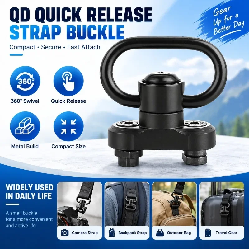 Floating Quick Release Strap Buckle Base QD Connection Buckle for Hobby Model Accessories