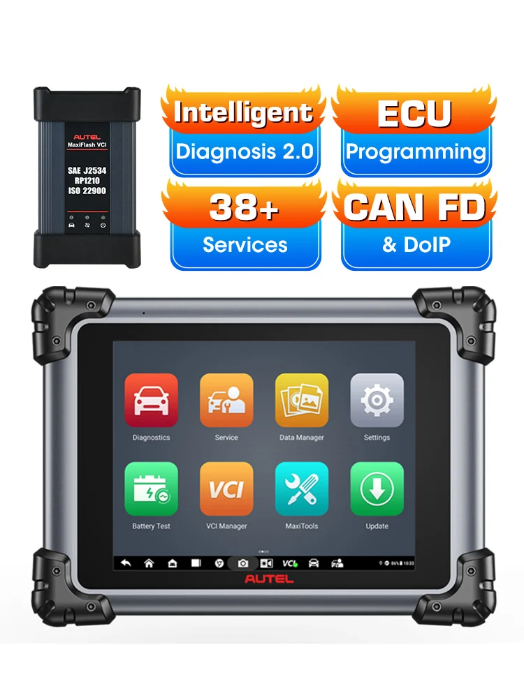 Autel Maxisys Elite II Pro Elite 2 Pro Diagnosegerät Identisch mit MS Ultra MS919 mit Motor TruSpeed Reparatur J2534 ECU-Programmierwerkzeug