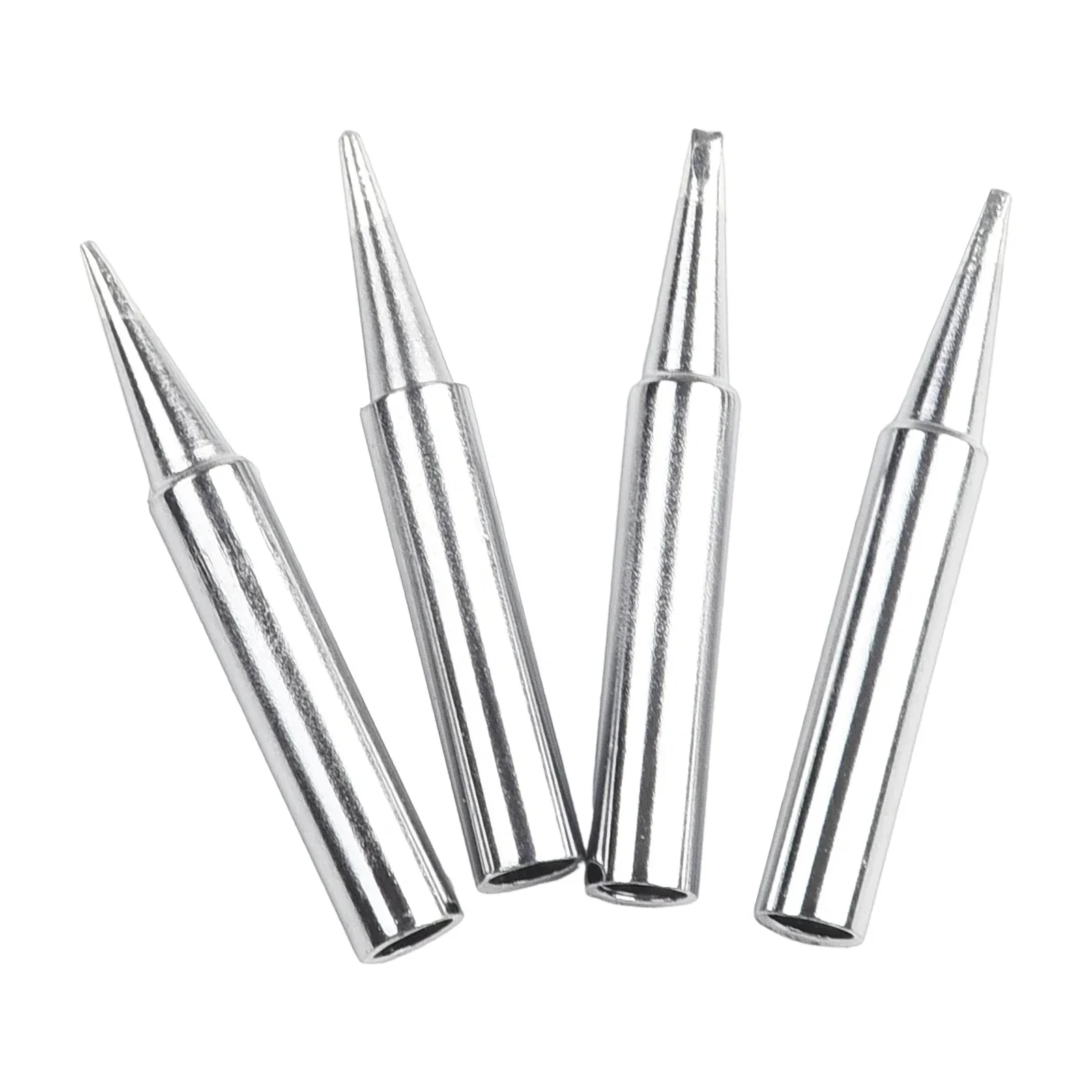 12Pcs 900M-T Copper Soldering Iron Tips Copper I/B/C/D/K Welding Station Tools For 936 937 938 Lead-Free Welding Tips Head