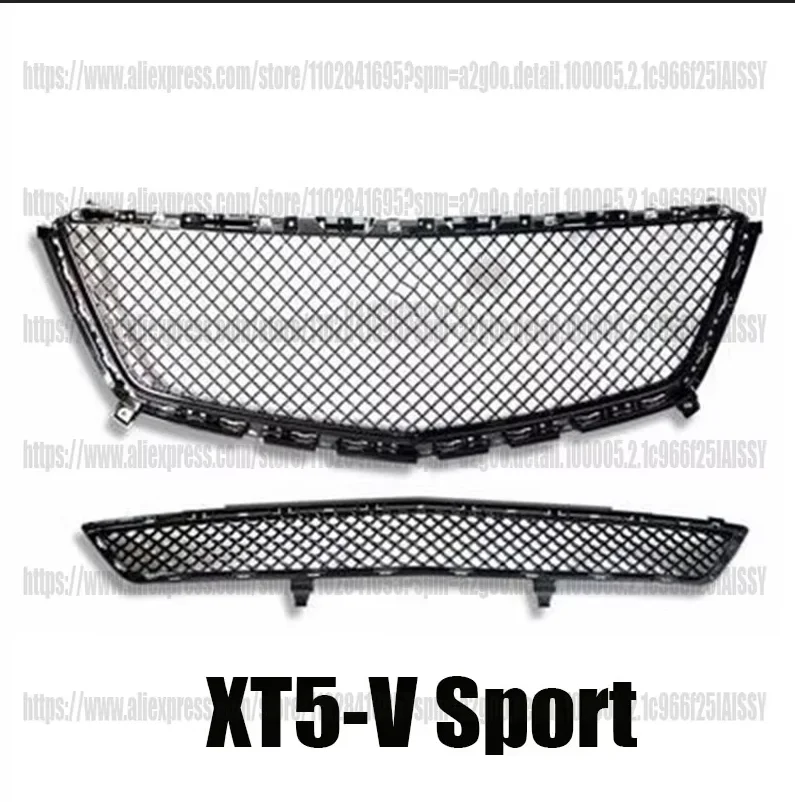 For  Cadillac XT5 2016 2017 2018 2019 2020 2021 2022 2023 Front Bumper Mesh star Grill Grille trim car acesssories