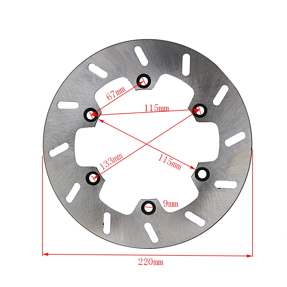 Motorcycle Rear Brake Disc Rotor For Yamaha TDR125 WR125 WR250 WR400F WR500 YZ400F YZ490 YZ125 YZ250 YZ360 TT250 TT600E DT125R