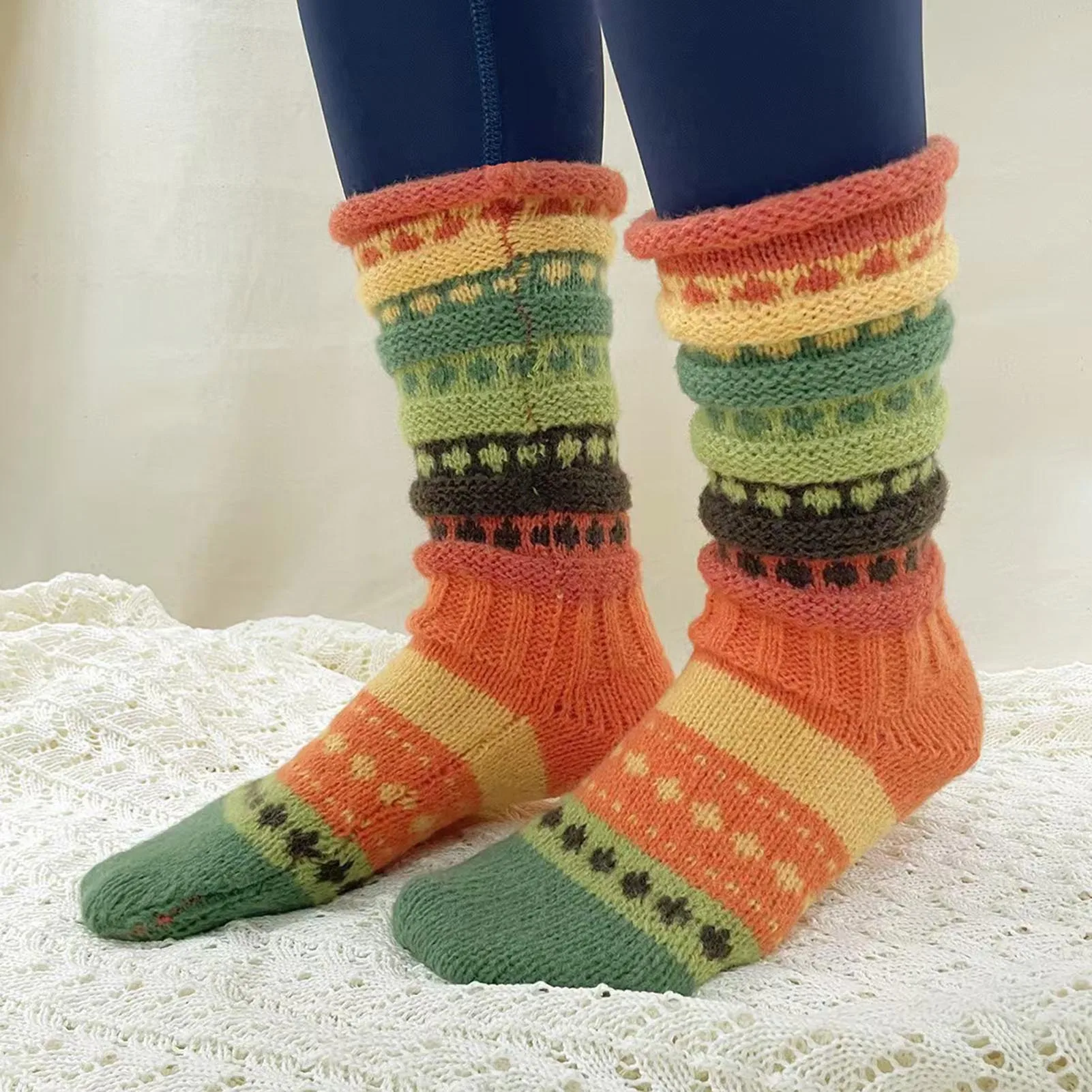 Winter  Thread Socks Washable Anti-Freezing Thermal Socks Suitable for Indoor and Outdoor