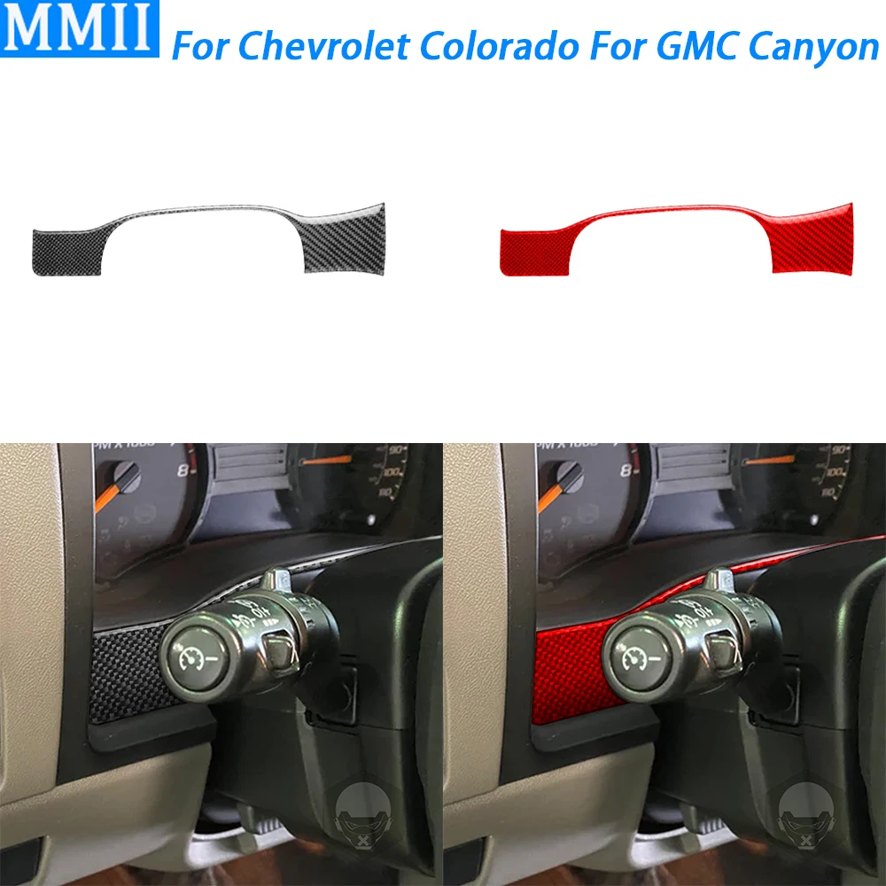 

For Chevrolet Colorado For GMC Canyon 2004-2012 Carbon Fiber Dashboard Speedometer Panel Cover Car Interior Accessories Sticker