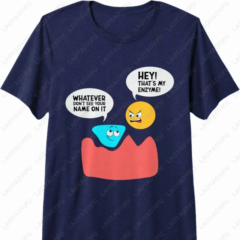 Biology Enzyme Science Teacher Student Biologist Premium Tshirt Men Women Cotton Camisetas Casual Simple Tops Humor Funny Tees