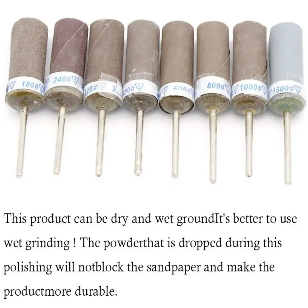 1Pcs Sanding Drum Sandpaper Stick Abrasive 2.35mm Shank Sanding Bands Belt For Electric Grinder Tool Parts 180-7000 Grits