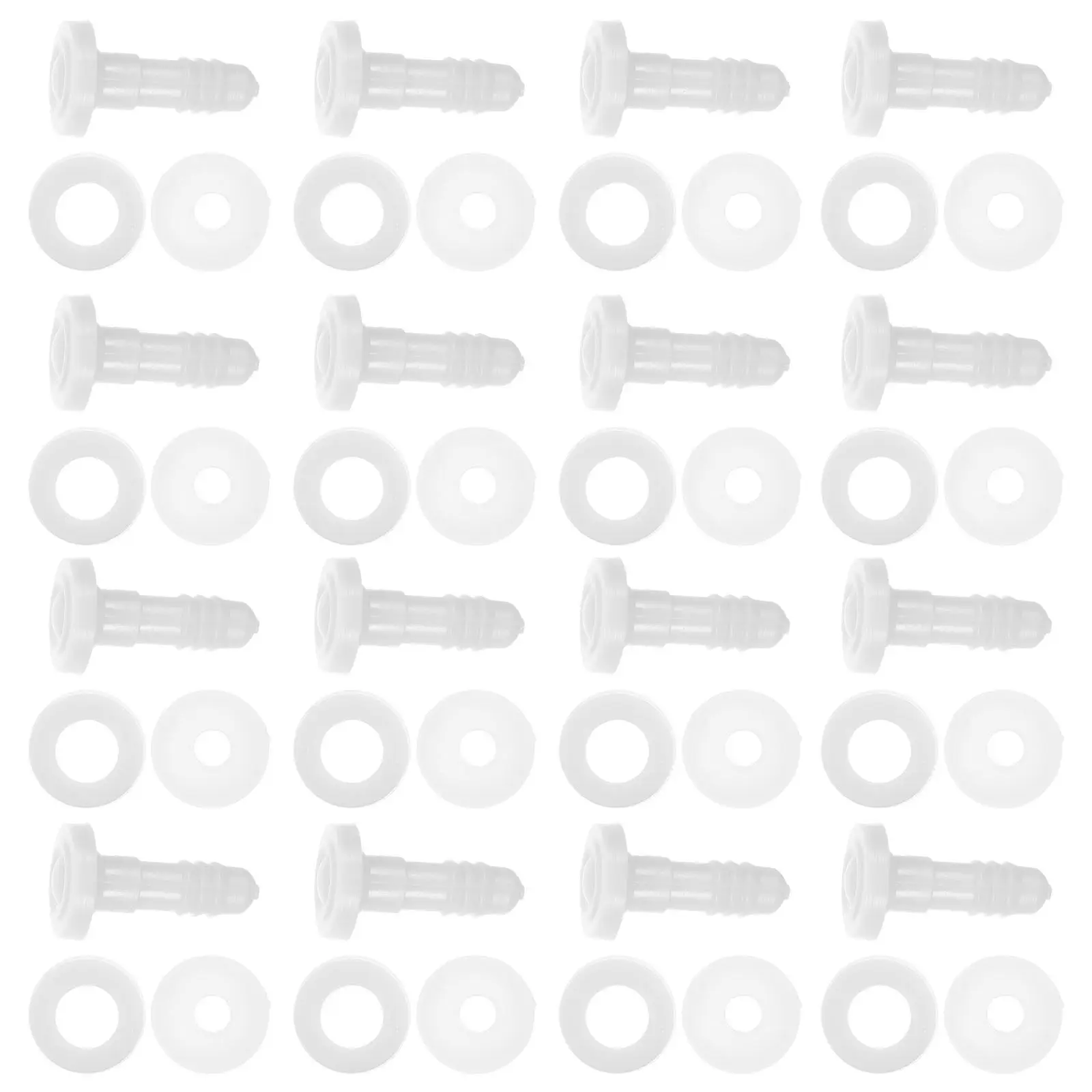 

20Sets DIY Plastic Joint Washers Parts Creative Rotatable Movable Joints Making Accessories for Crafts Fake Joints