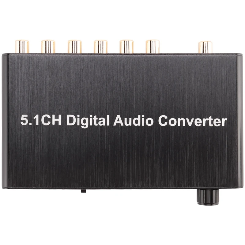 5.1CH Digital Audio Converter Decoder SPDIF Coaxial To RCA DTS AC3 HDTV For Amplifier Soundbar