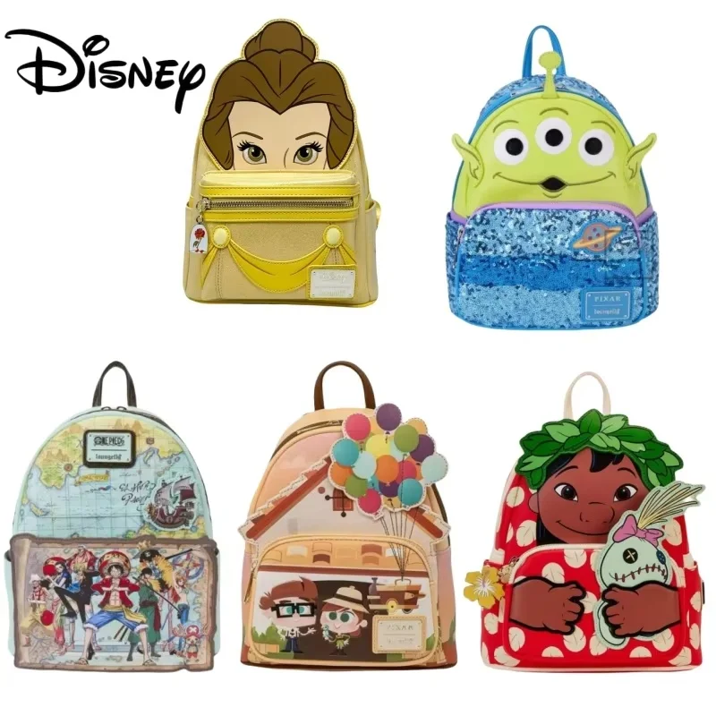 Hot Loungefly Disney Pixar Up Working Buddies Womens Double Strap Shoulder Bag Purse School Backpack Cartoon Backpack Gifts ﻿