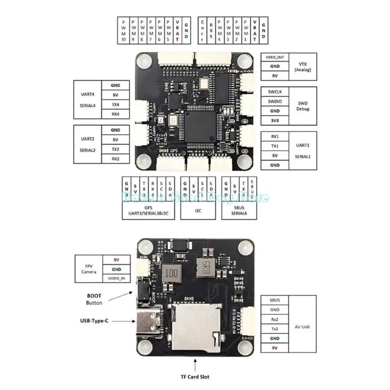 462D 30x30 Stackable Flight Stack for UAVs Including Integrated ESC Option APMINA V Support Betaflights Compatibility